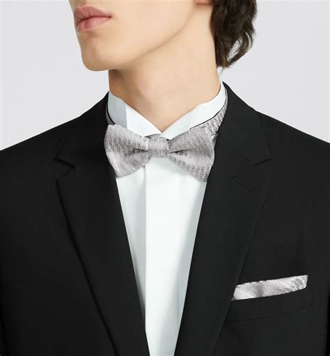 dior oblique bow tie